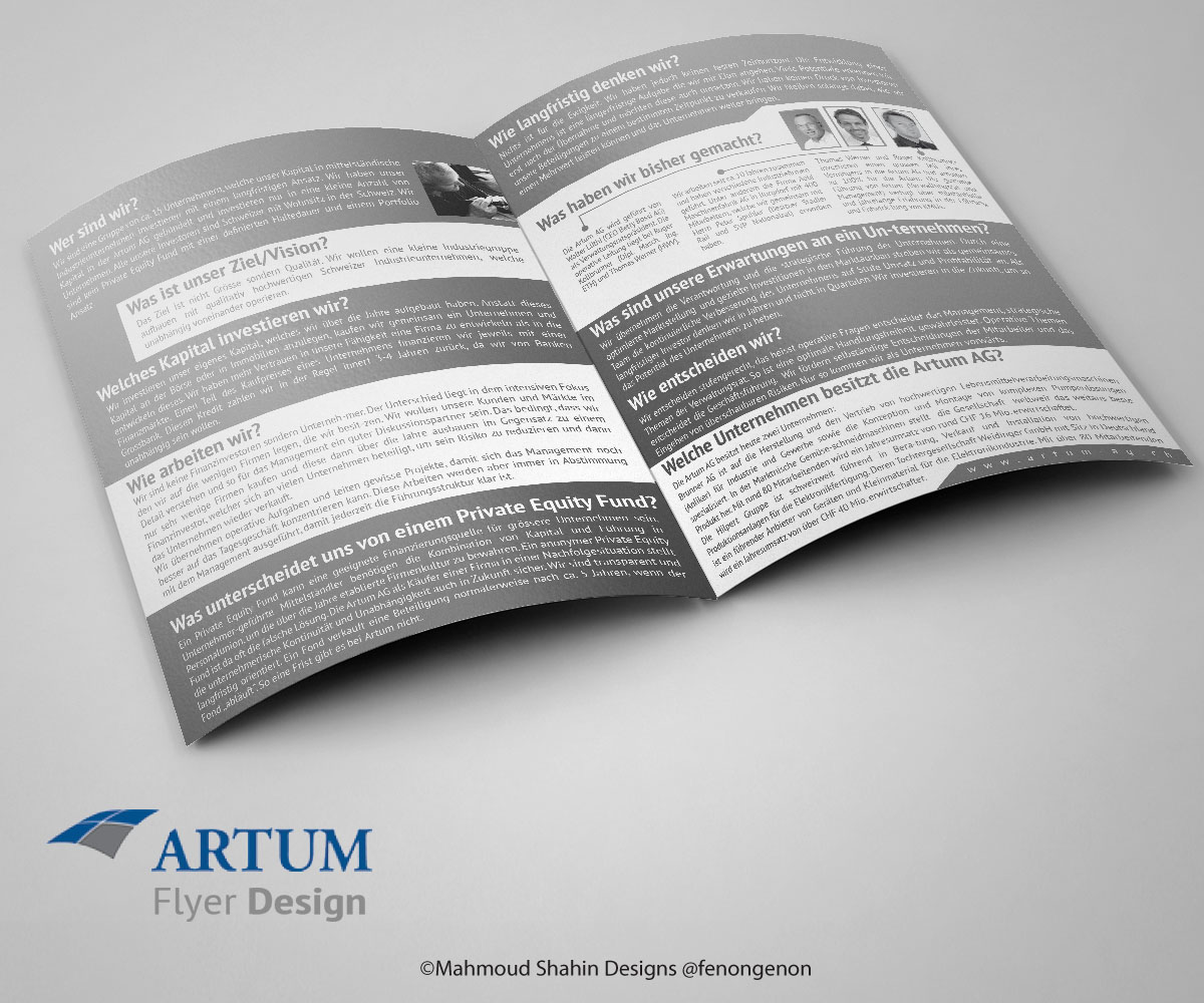 Flyer Design by Mahmoud Shahin for Novus Partners AG | Design #3700564