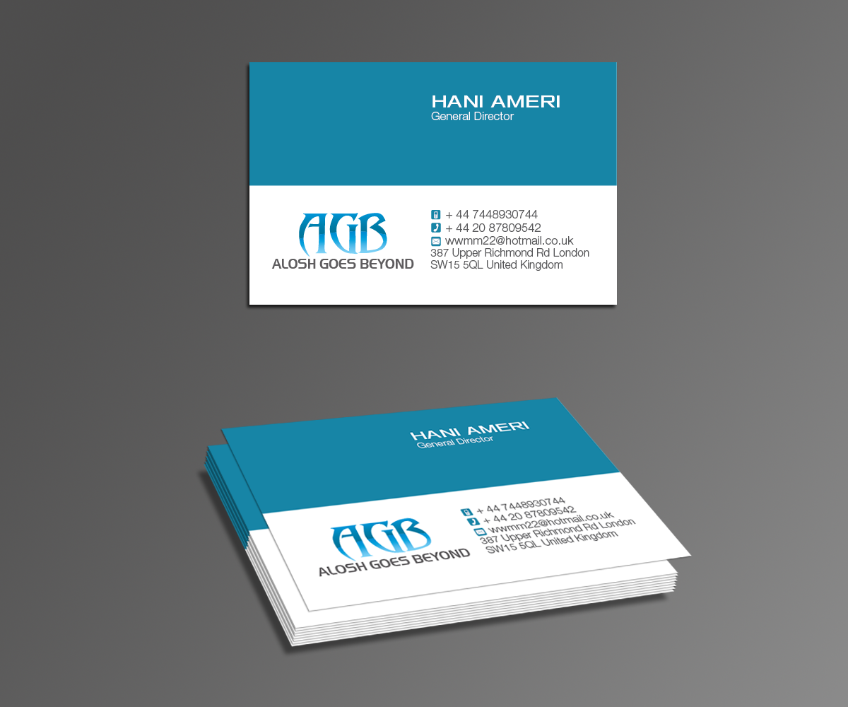 Business Card Design by kousik for ALOSH TRADE CO. Ltd | Design #3699576
