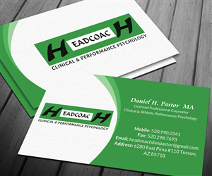 Business Card Design by Sarah Haroon for Headcoach Dan Pastor | Design: #3730825