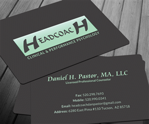 Business Card Design by Sarah Haroon for Headcoach Dan Pastor | Design: #3745812