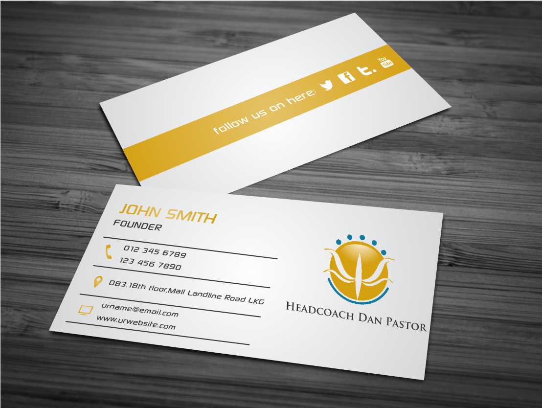 Diseño de Tarjeta de Presentación por AwsomeD para Headcoach Dan Pastor | Diseño #3711489