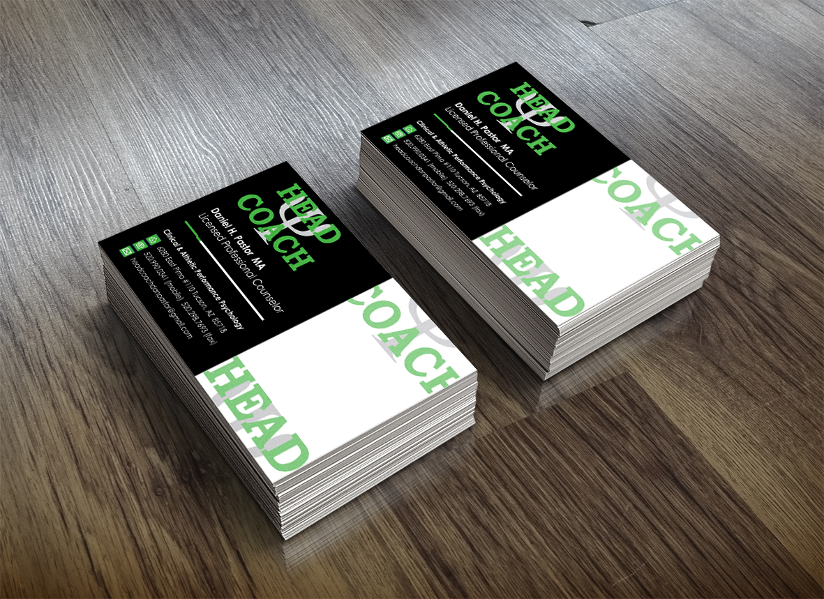 Design de Carte de Visite par Santa Cruzz pour Headcoach Dan Pastor | Design #3706034