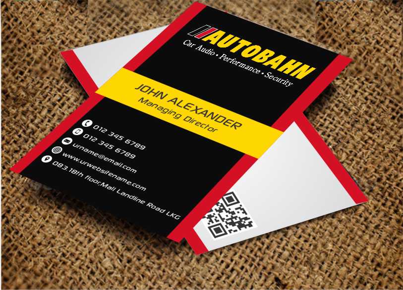 Business Card Design by AwsomeD for Autobahn | Design #3700479