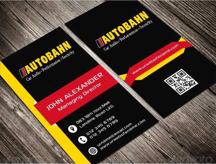 Business Card Design by AwsomeD for Autobahn | Design #3700484