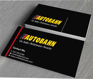 Business Card Design by AwsomeD for Autobahn | Design: #3700490