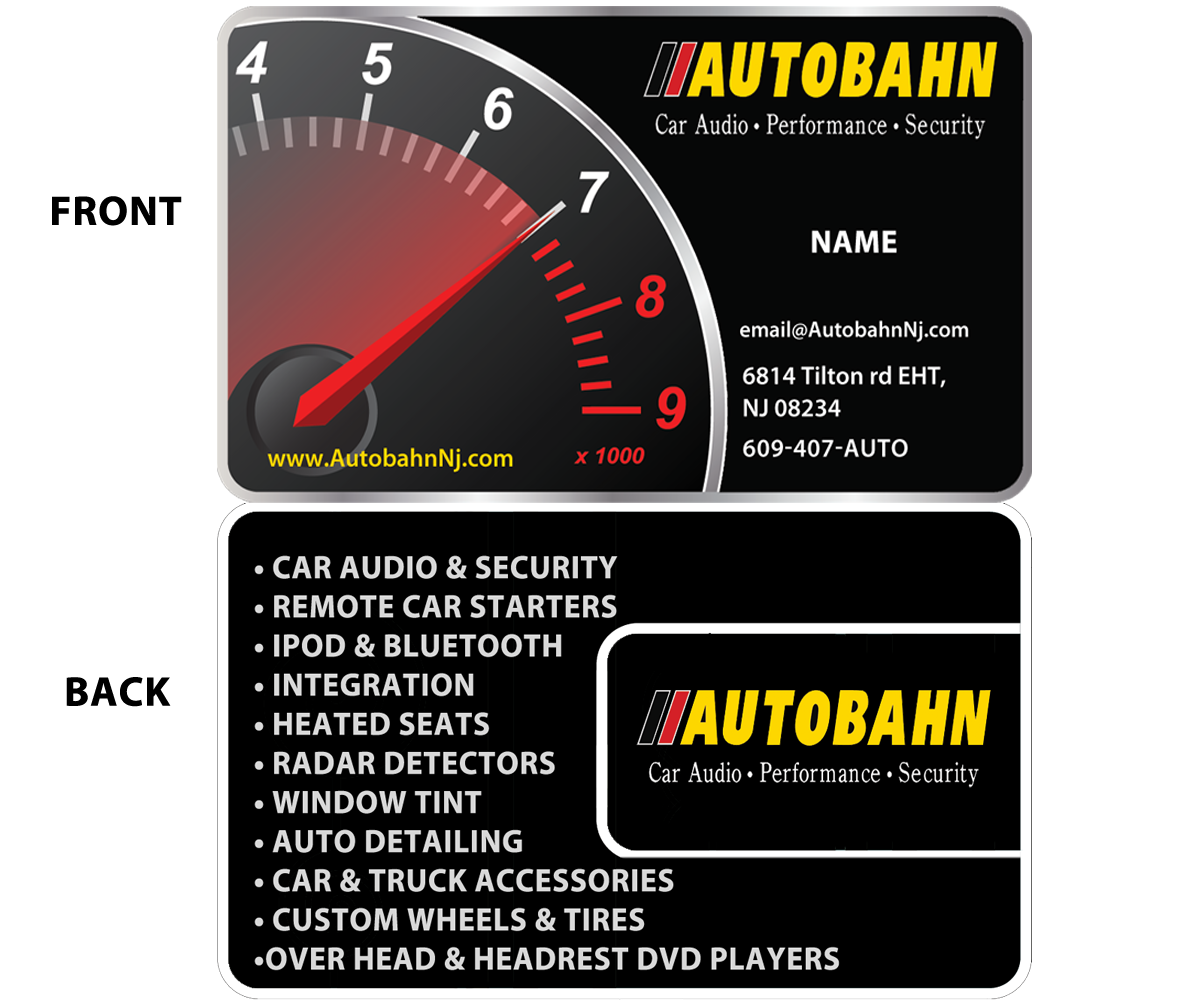 Business Card Design by zx for Autobahn | Design #3700695