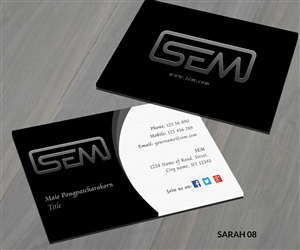 Business Card Design by Sarah Haroon for this project | Design: #3704048