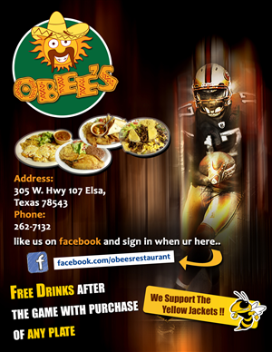 obee's/ yellow jackets football season  | Diseño de Flyer por Owaisias