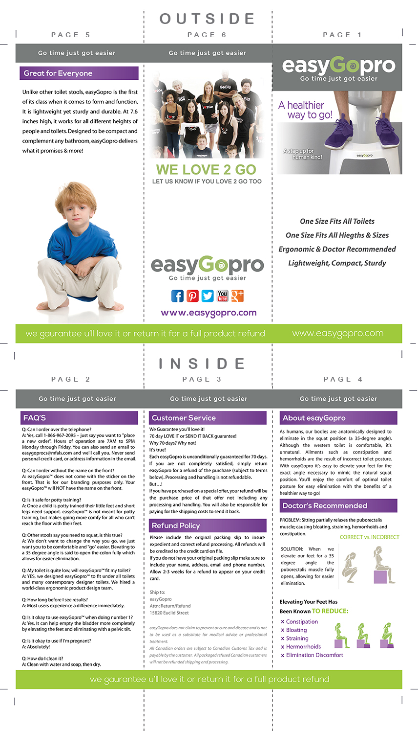 Brochure Design by Tallman Creative Design Studio for C Spot Run Entertainment | Design #3760374