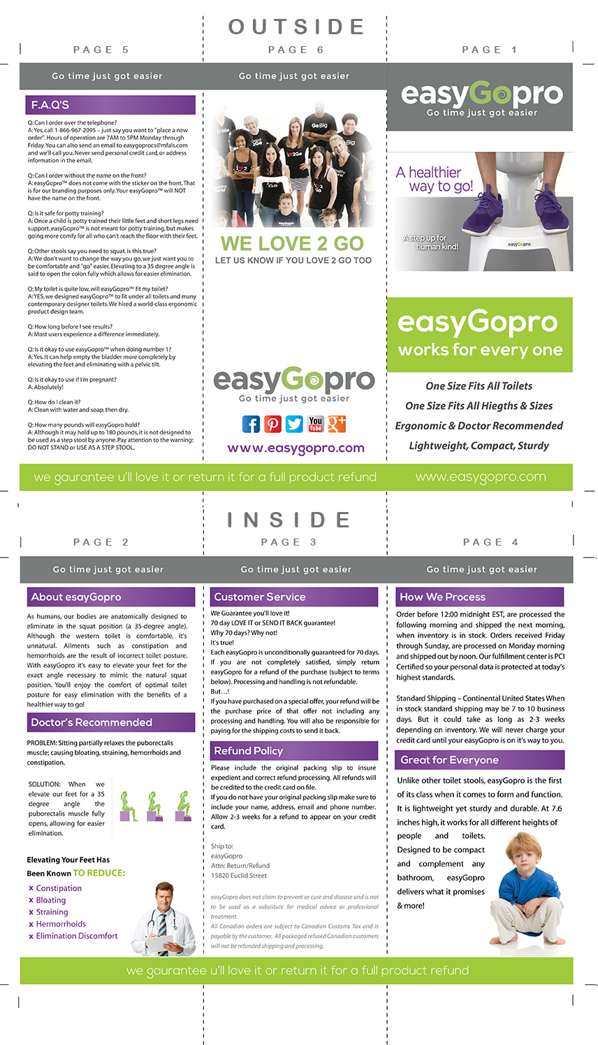 Brochure Design by Tallman Creative Design Studio for C Spot Run Entertainment | Design #3760385