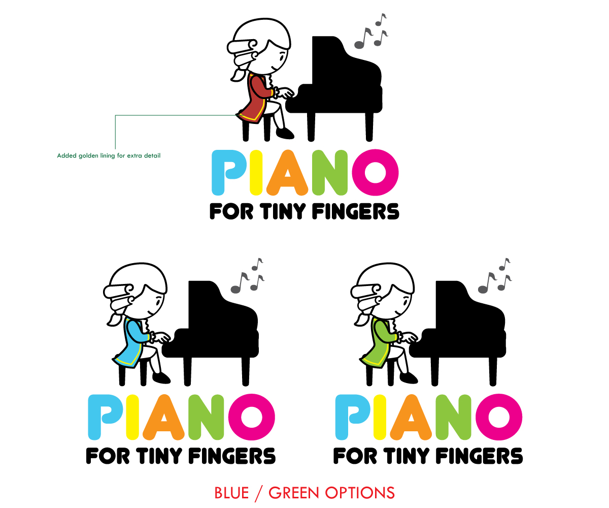Logo Design by L'Anonyme for Piano for Tiny Fingers | Design #3737109