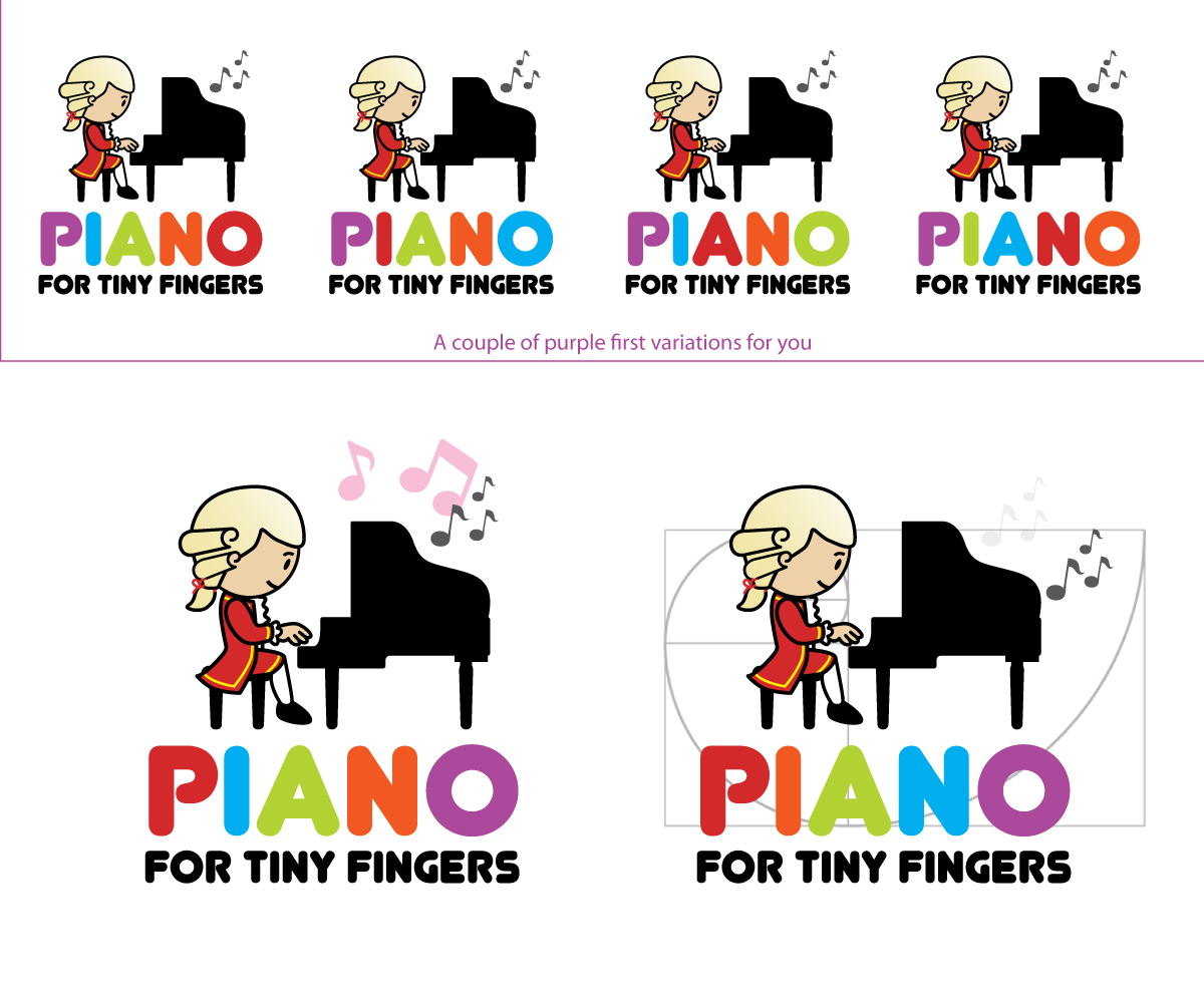 Logo Design by L'Anonyme for Piano for Tiny Fingers | Design #3744730