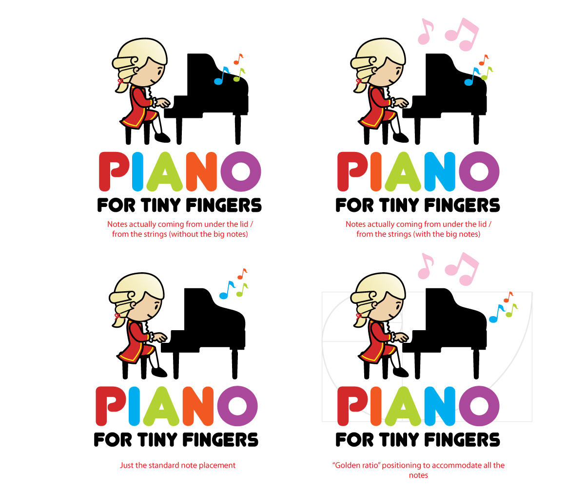 Logo Design by L'Anonyme for Piano for Tiny Fingers | Design #3744731
