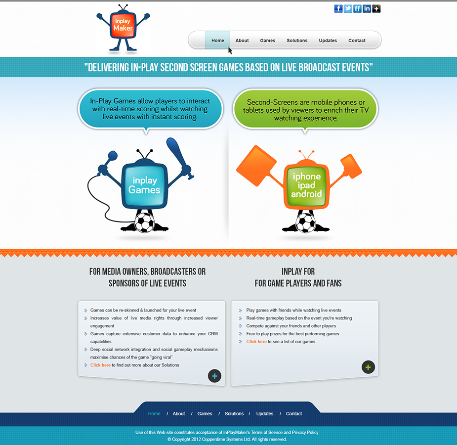 Web Design by amberegg for inplaymaker | Design #1043183