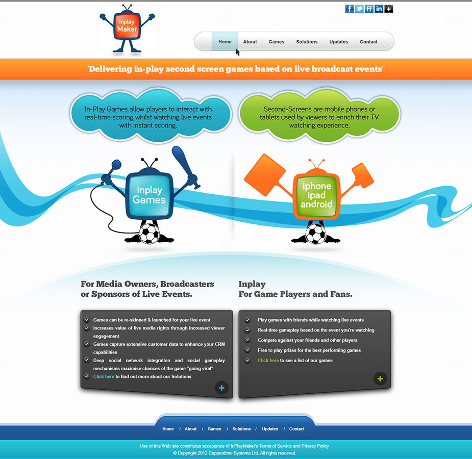 Web Design by amberegg for inplaymaker | Design #1045129