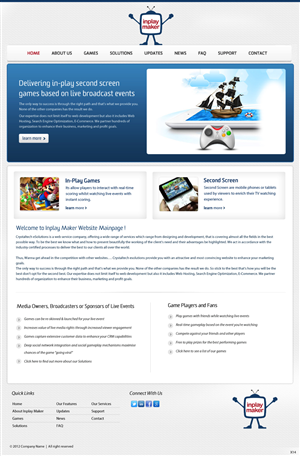 Web Design by pb for inplaymaker | Design: #971786