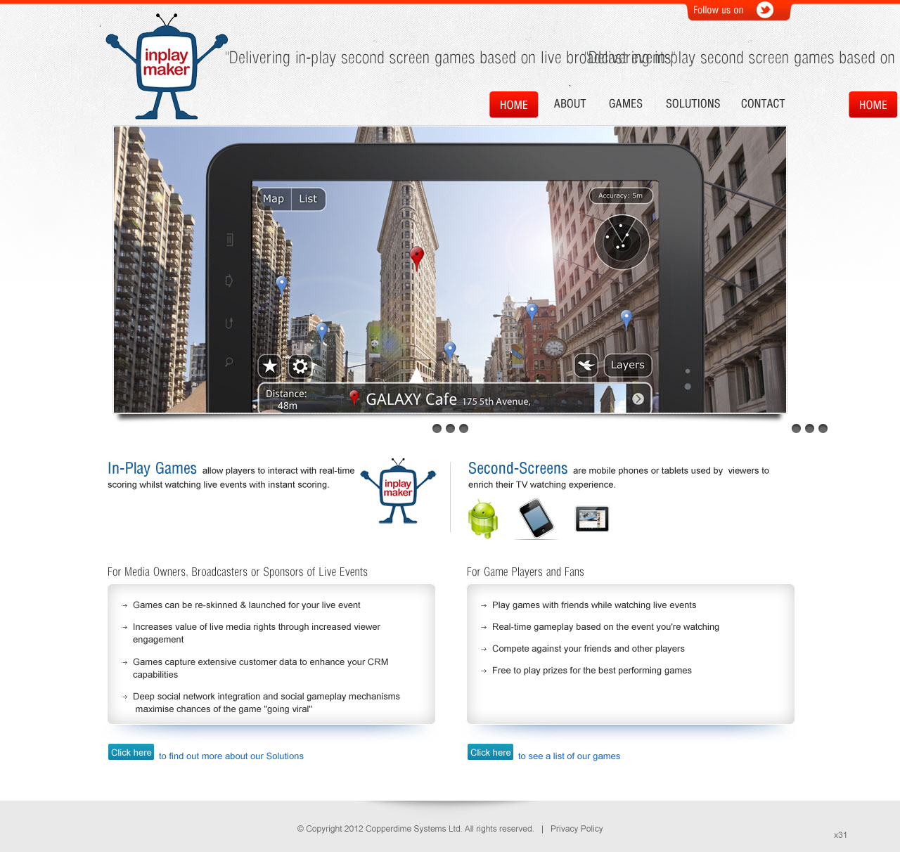 Web Design by pb for inplaymaker | Design #980412