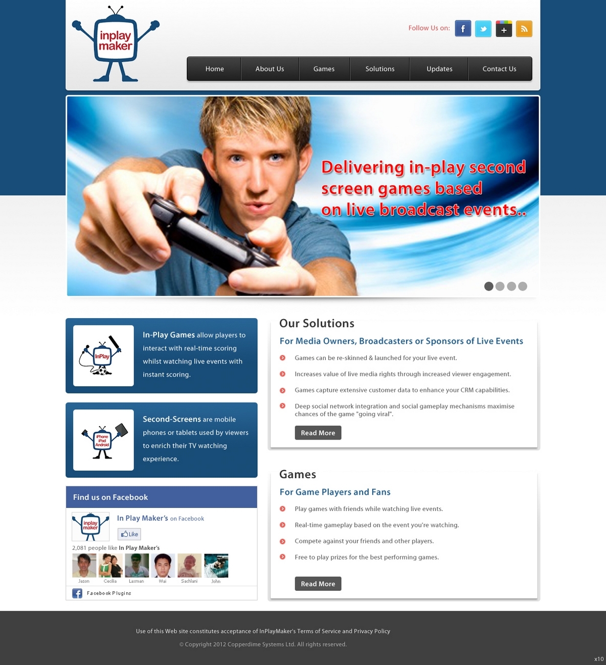Web Design by pb for inplaymaker | Design #982072