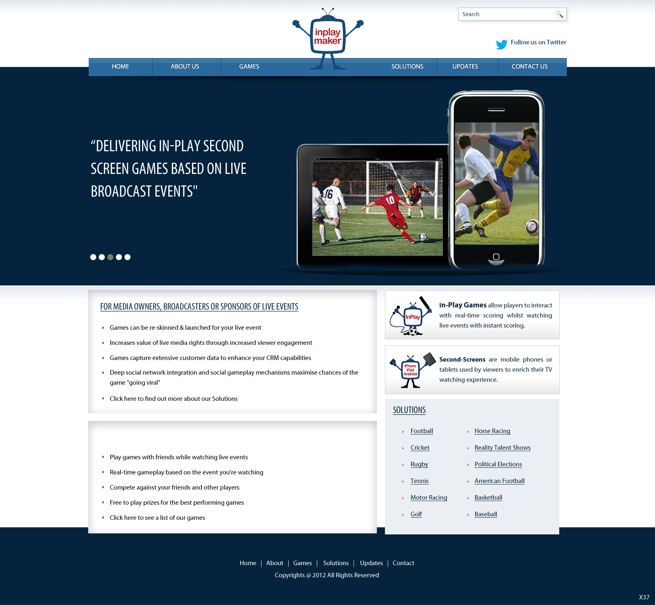 Web Design by pb for inplaymaker | Design #982073