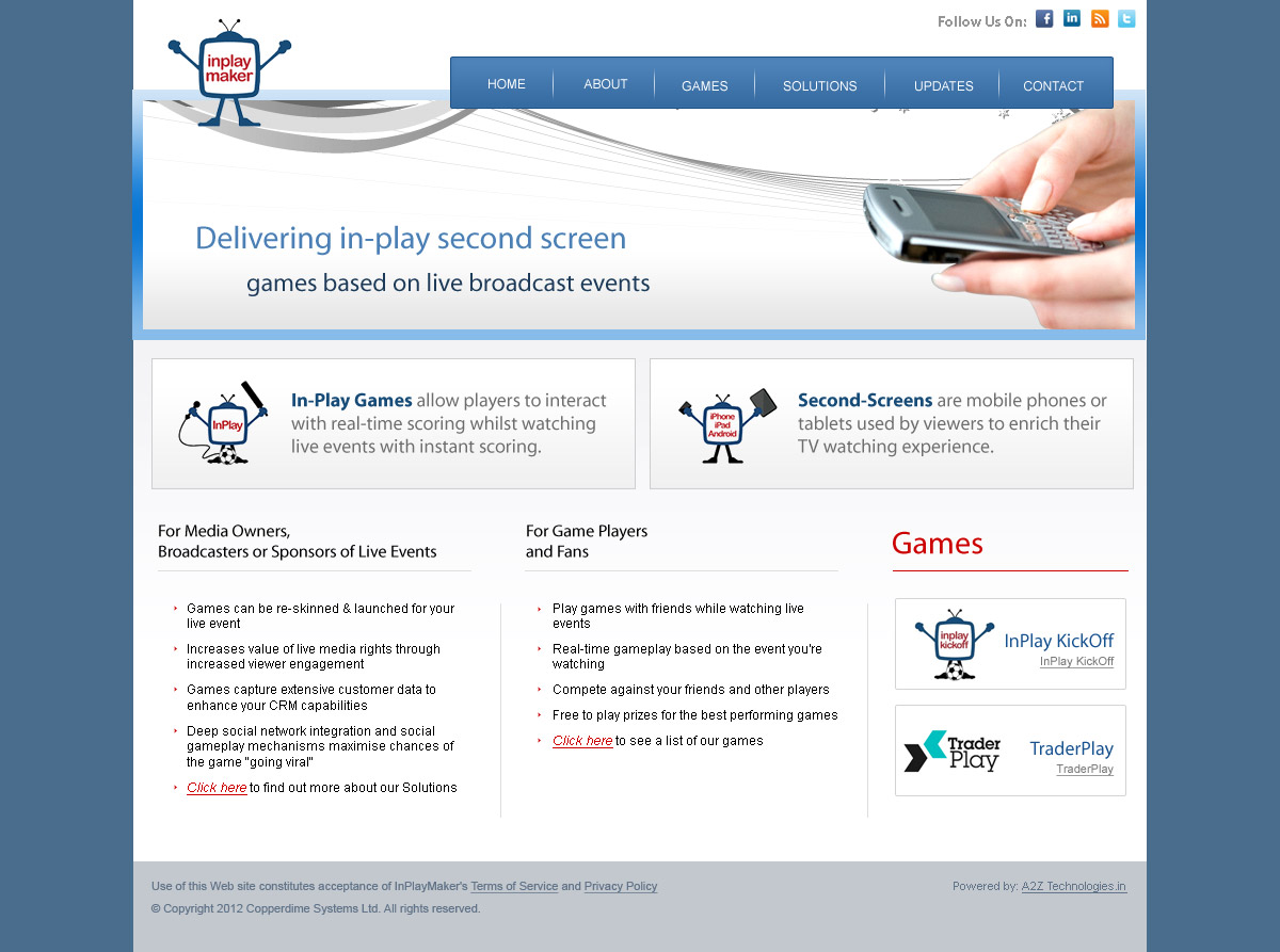 Web Design by pb for inplaymaker | Design #984771