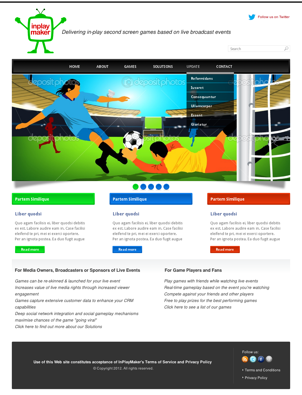 Web Design by Relativiteit for inplaymaker | Design #976037
