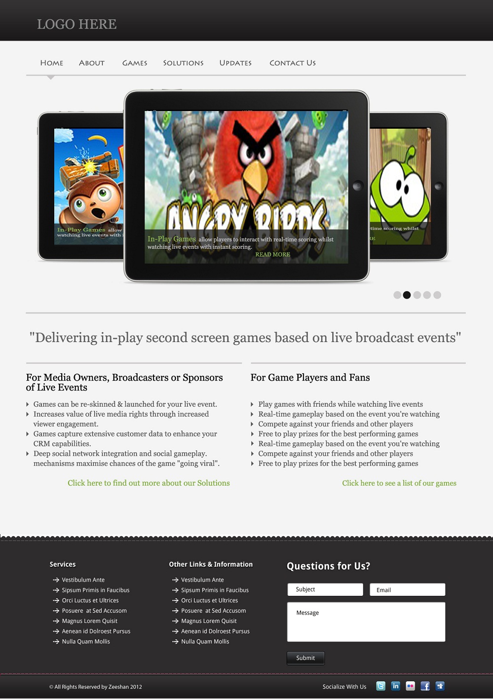 Web Design by Oxygen Creatives for inplaymaker | Design #1032915