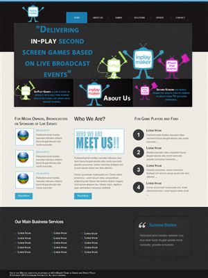 Web Design by amu for inplaymaker | Design #971175