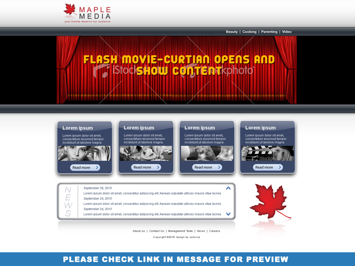 Web Design par neboica pour ce projet | Design #118117
