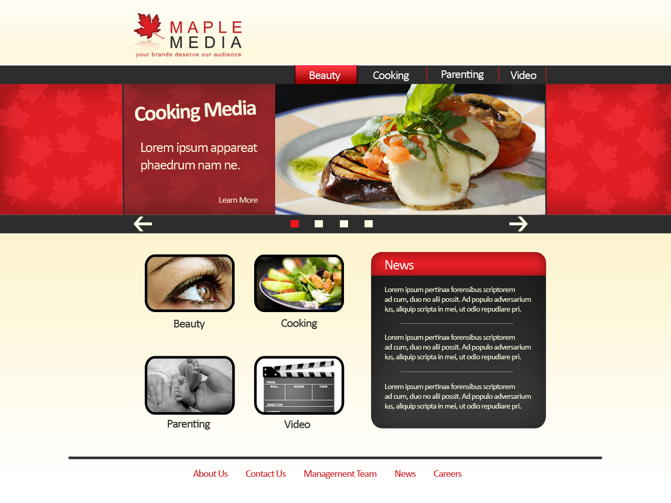 Web Design by Julie Reitter for this project | Design #117282