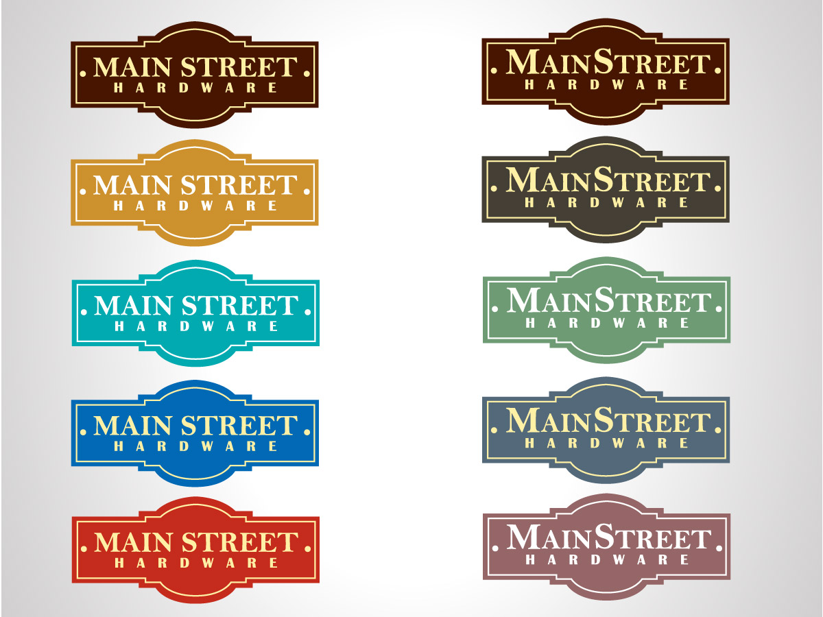Logo Design by Brain.Art for Main Street Hardware | Design #1015090