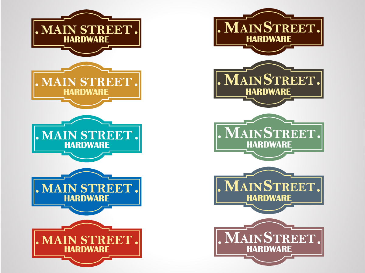 Logo Design by Brain.Art for Main Street Hardware | Design #1024222