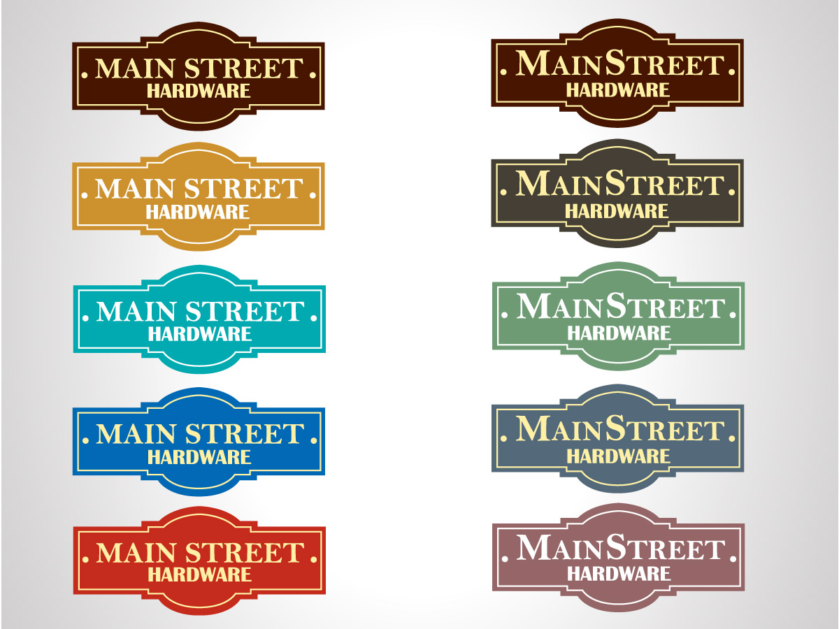 Bold, Masculine, Store Logo Design for Main Street Hardware by Brain