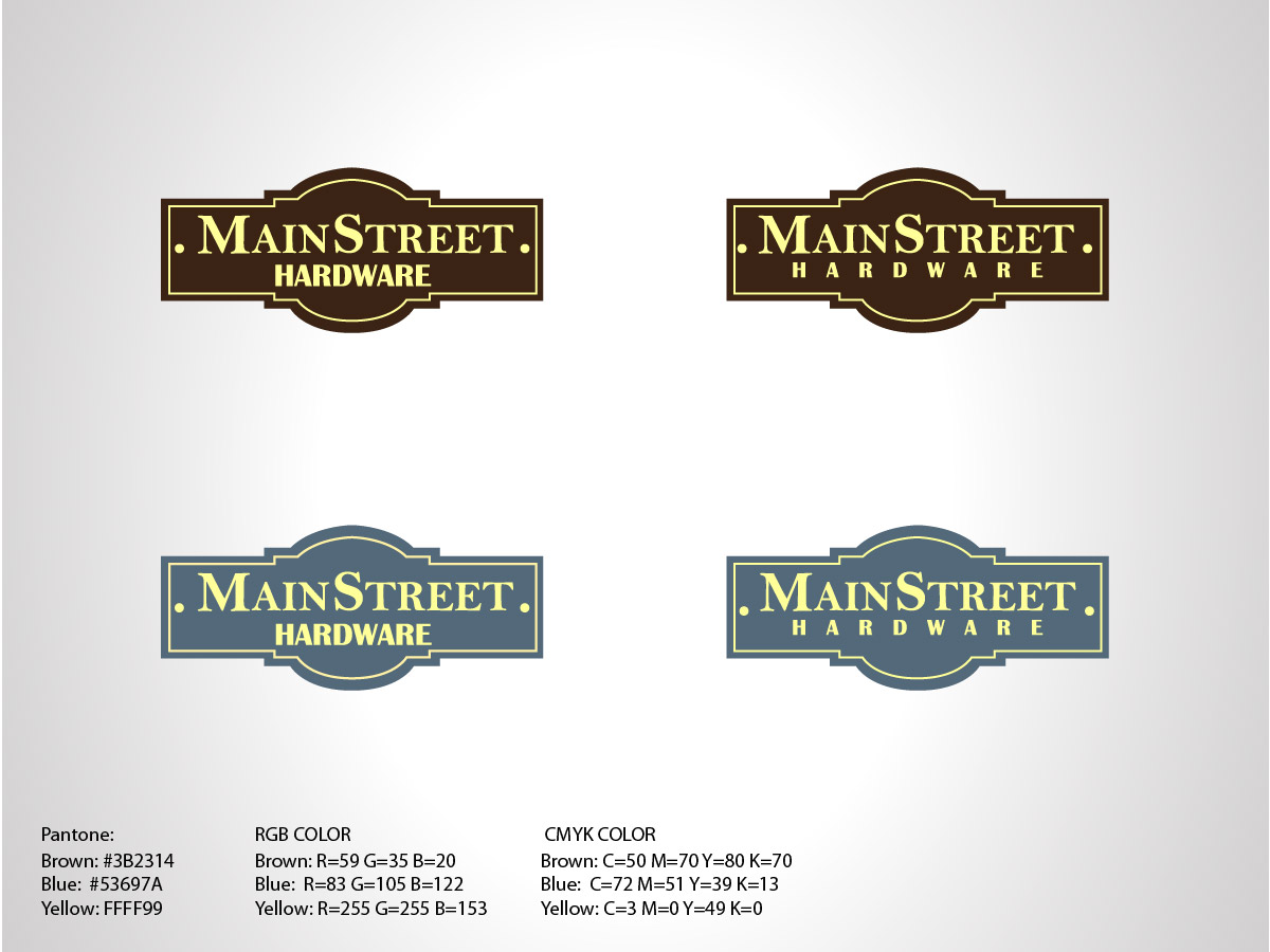 Logo Design by Brain.Art for Main Street Hardware | Design #1031249