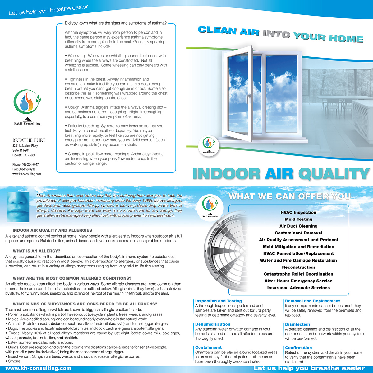 Diseño de Brochure por vica para K & H Consulting | Diseño #3787072