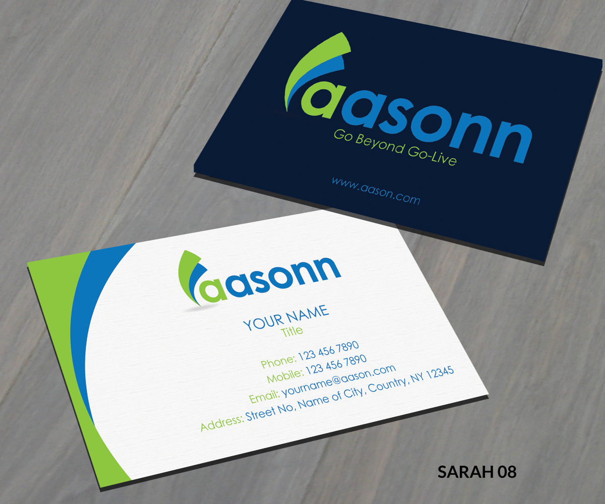 Business Card Design by Sarah Haroon for this project | Design #3710400