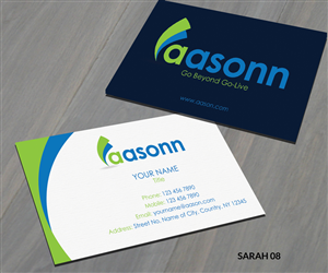 Business Card Design by Sarah Haroon for this project | Design: #3710400