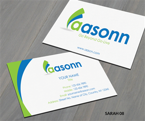 Business Card Design by Sarah Haroon for this project | Design: #3710406