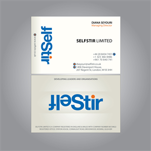 Business Card Design by MTu for SelfStir Limited | Design: #3711639