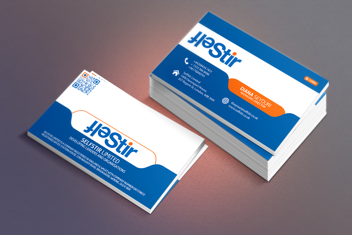 Business Card Design by dinesh sridharan for SelfStir Limited | Design: #3745549