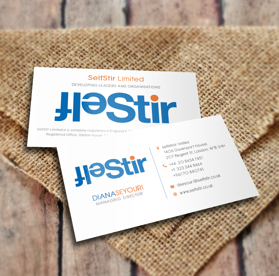 Business Card Design by a7mddz for SelfStir Limited | Design #3703618