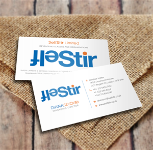 Business Card Design by a7mddz for SelfStir Limited | Design: #3703618