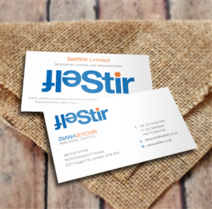 Business Card Design by a7mddz for SelfStir Limited | Design: #3703624