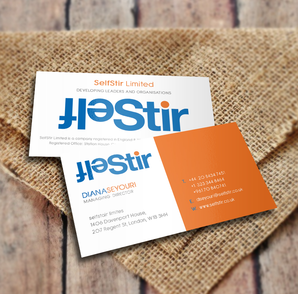 Business Card Design by a7mddz for SelfStir Limited | Design #3703632