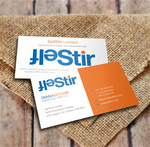 Business Card Design by a7mddz for SelfStir Limited | Design: #3703632