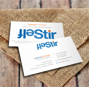 Business Card Design by a7mddz for SelfStir Limited | Design: #3703659