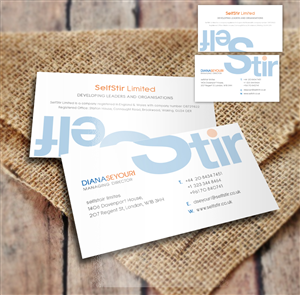 Business Card Design by a7mddz for SelfStir Limited | Design: #3703764