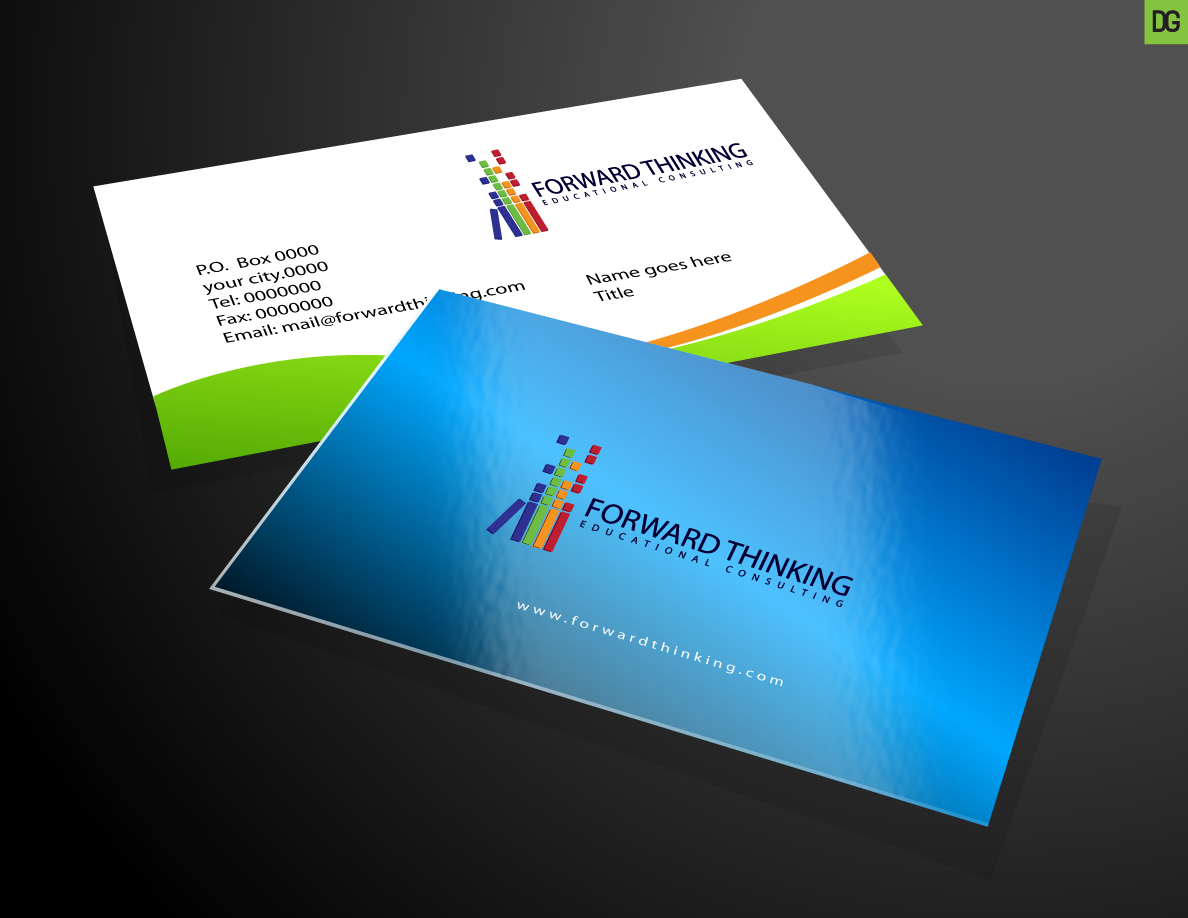 Design de Carte de Visite par designgreen pour Forward Thinking EDU | Design #976060