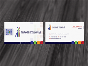 Design de Carte de Visite par diRtY.EMM pour Forward Thinking EDU | Design : #975617