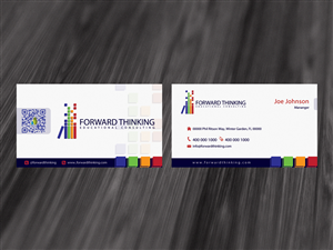 Design de Carte de Visite par diRtY.EMM pour Forward Thinking EDU | Design : #975619