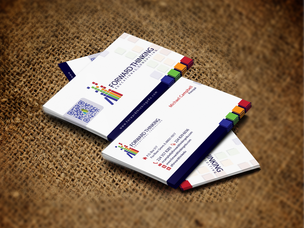 Design de Carte de Visite par diRtY.EMM pour Forward Thinking EDU | Design #978125